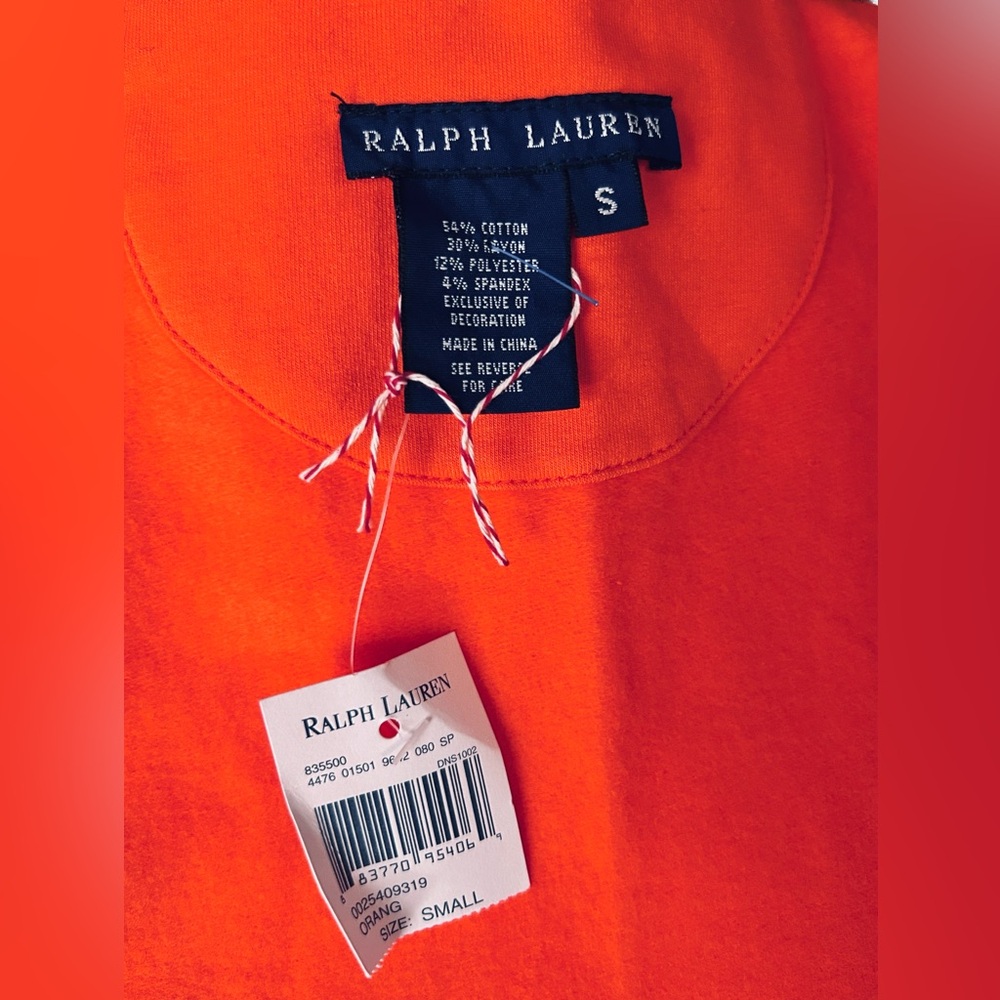 NWT Ralph Lauren Equestrian Polo Crest Blazer Orange Red Logo Jacket Horse Logo - Picture 15 of 16
